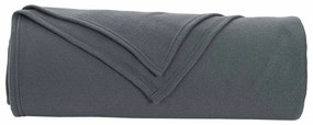 vidaXL Κουβέρτα Σκούρο Γκρι 210 x 140 εκ Μαλλί