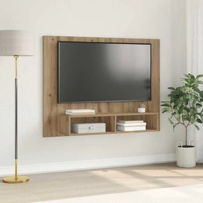 vidaXL Τηλεοπτική Κάβα Τοίχου artisan δρυς 120 x 23.5 x 90 εκ.
