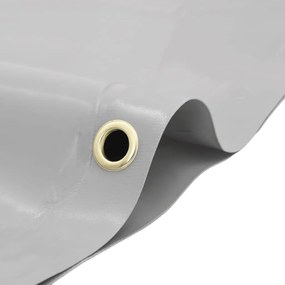 vidaXL Μουσαμάς Γκρι 1,5 x 2,5 μ. 650 γρ./μ²