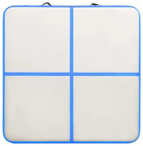vidaXL Στρώμα Ενόργανης Φουσκωτό Μπλε 200 x 200 x 15 εκ. PVC με Τρόμπα