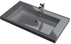 Νιπτήρας Sanitec Lido-Metallic Space-Μήκος 55 εκ.