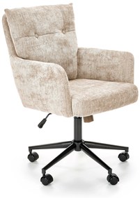 FLORES swivel armchair, light brown