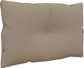 vidaXL Μαξιλάρια Παλέτας 3 τεμ. Taupe Υφασμάτινα