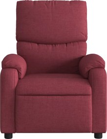 vidaXL Πολυθρόνα Μασάζ Ανακλινόμενη Μπορντό Υφασμάτινη
