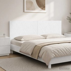 vidaXL Κεφαλάρι Τοίχου DELFT Λευκό Επεξεργασμένο Ξύλο