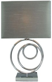 Φωτιστικό Επιτραπέζιο Tableder 300-000003 33x17x52cm E27 60W Silver-Grey Inart