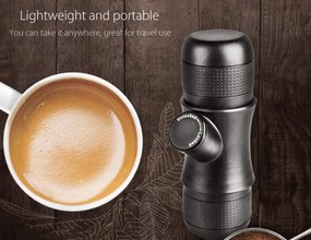 Φορητή Μηχανή Espresso Πίεσης 8bar Μαύρη OEM