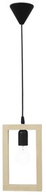 Φωτιστικό Οροφής Sam 31-1259 95x15cm E27 Natural-Black Wood