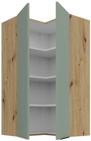 Κρεμαστό ντουλάπι γωνιακό Arianna 60x60 GN 108 2F-Φυστικί