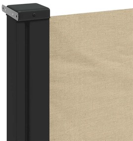 vidaXL Σκίαστρο Πλαϊνό Συρόμενο Μπεζ 120 x 500 εκ.