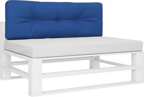vidaXL Μαξιλάρι Παλέτας Μπλε Ρουά 120 x 40 x 12 εκ. Υφασμάτινο