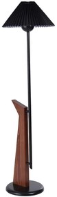 Φωτιστικό Δαπέδου 534LUN5533 Φ38x146cm 1xE27 40W Black-Walnut Opviq
