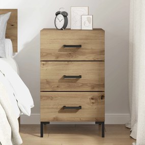 vidaXL Κομοδίνο Artisan Oak 40 x 40 x 66 εκ. Επεξεργασμένο Ξύλο