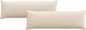 vidaXL Μαξιλάρι Καναπέ 2 pcs Μπεζ 120 x 40 cm ύφασμα