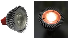 Adeleq Λάμπα Led Ισχύος Mr16 3W 12Vac-Dc 1 Led Dimmable 10° Κόκκινο 13-161329
