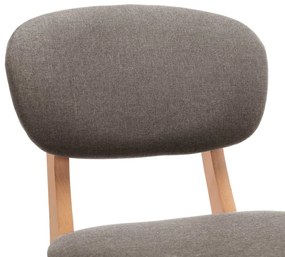 vidaXL Σκαμπό Μπαρ 2 τεμ. Χρώμα Taupe Υφασμάτινα