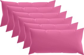 vidaXL Κάλυμμα Μαξιλαριού 6 pcs HEERLEN Ροζ 40 x 70 cm Πολυεστέρας