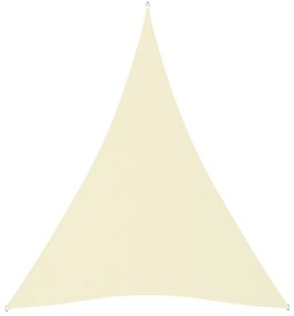 Πανί Σκίασης Τρίγωνο Κρεμ 5 x 7 x 7 μ. από Ύφασμα Oxford - Κρεμ