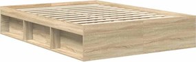 vidaXL Πλαίσιο Κρεβατιού Sonoma Δρυς 150 x 200 εκ. King Size