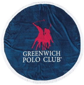 Στρογγυλή Πετσέτα Θαλάσσης Greenwich Polo Club Beach 2824 Blue