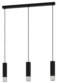 Eglo Butrano Μοντέρνο Κρεμαστό Φωτιστικό Τρίφωτο Ράγα με Ντουί GU10 σε Μαύρο Χρώμα 99698