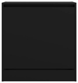 vidaXL Παπουτσοθήκη Μαύρη 60x34x63,5 εκ. από Επεξεργασμένο Ξύλο
