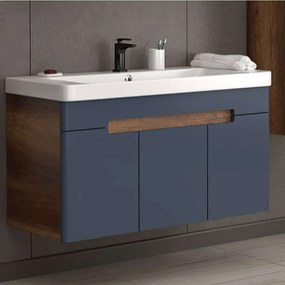 Έπιπλο Μπάνιου Πάγκος Με Νιπτήρα Trend S3BTRED105AB 105x46x58cm Anthracite Κεραμικό,Mdf