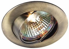 Χωνευτό Σποτ Φωτιστικό Οροφής MR16 50W LN129A/B Στρογγυλό Sunlight-LN129A/B GAB G4-Μπρονζέ LN129A/B GAB G4