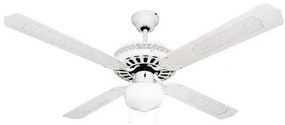 Ανεμιστήρας Οροφής Φ130 AC 60W Deco 02-00103 E27 LINEME-02-00103-1-Λευκό 02-00103-1