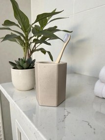 Stewehome Βούρτσα με δόντια εξαγωνική από μπετόν σε μπεζ