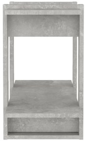 vidaXL Βιβλιοθήκη/Διαχωριστικό Χώρου Γκρι Σκυροδέματος 80x30x51 εκ.