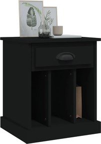 vidaXL Κομοδίνα 2 τεμ. Μαύρα 43 x 36 x 50 εκ.