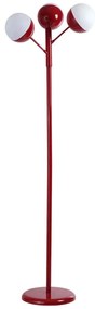 Φωτιστικό Δαπέδου 534LUN5497 48x163cm 3xE27 40W Red-White Opviq