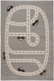 Χαλί Yolo 64182 895 Grey-Beige Βιοκαρπέτ 140X200cm