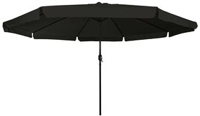 vidaXL Ομπρέλα Κήπου Μαύρο 395 x 395 x 245 εκ. Πολυεστέρας, Χάλυβας