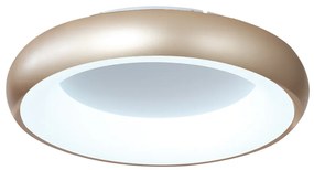 InLight Πλαφονιέρα οροφής LED 36W 3CCT από χρυσαφί και λευκό ακρυλικό D:60cm (42021-A-Golden)