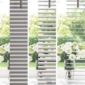 vidaXL Βενετσιάνικες Ρόδες Ασημί 220 x 75 εκ Αλουμίνιο