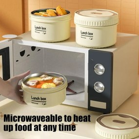 Σετ 3 Δοχεία Φαγητού Inox 1540ml σε Θερμική Τσάντα