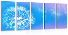 Εικόνα 5 μερών Πικραλίδα σε μπλε φόντο - 200x100