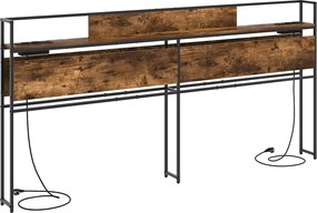 vidaXL Κεφαλάρι Αποθήκης Καπνιστή δρυς 98 cm Επεξεργασμένο ξύλο