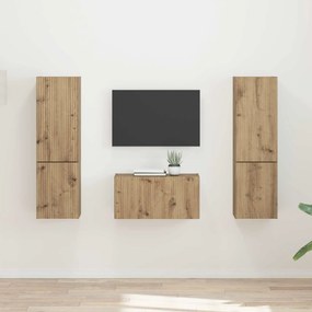 vidaXL Σετ επίπλου τηλεόρασης 5 pcs Artisan Oak Επεξεργασμένο ξύλο