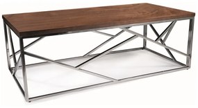 ŁAWA ESCADA A ORZECH/SREBRNY 120X60 DIOMMI-80-3268