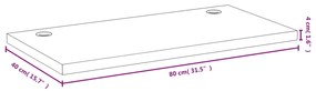 vidaXL Επιφάνεια Γραφείου 80x40x4 εκ. από Μπαμπού