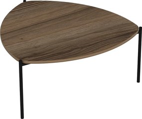 Τραπεζάκι Σαλονιού Καρυδιά LENNY 90x89x40