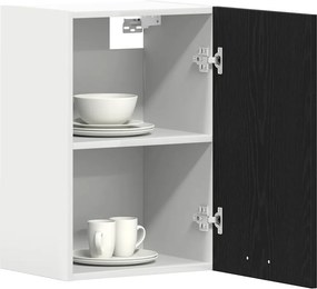 vidaXL Κρεμαστό Ντουλάπι Μαύρο Δρυς 40x31x60 εκ. από Τεχνητό Ξύλο