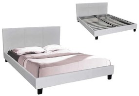 Κρεβάτι διπλό Wilton150x200 PU Άσπρο