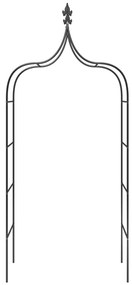 vidaXL Καμάρες Κήπου 2 τεμ. Μαύρες 120 x 38 x 260 εκ. από Ατσάλι