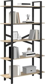 vidaXL Ράφι Βιβλίων Δρύς Sonoma 100 x 33,5 x 178 εκ Επεξεργασμένο ξύλο