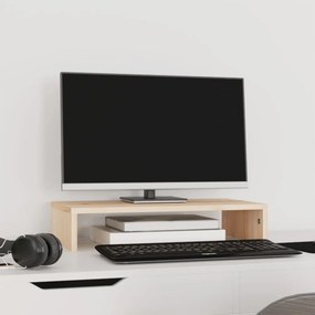 vidaXL Βάση Οθόνης 50 x 27 x 10 εκ. από Μασίφ Ξύλο Πεύκου
