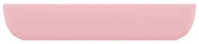 Νιπτήρας Πολυτελής Ορθογώνιος Ροζ Ματ 71x38 εκ. Κεραμικός - Ροζ
